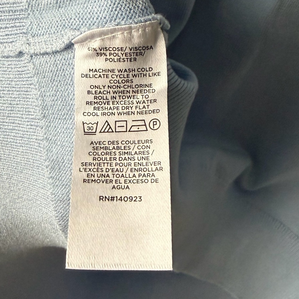 LOFT Sky Blue Short Sleeve Sweater - Picture 5 of 7